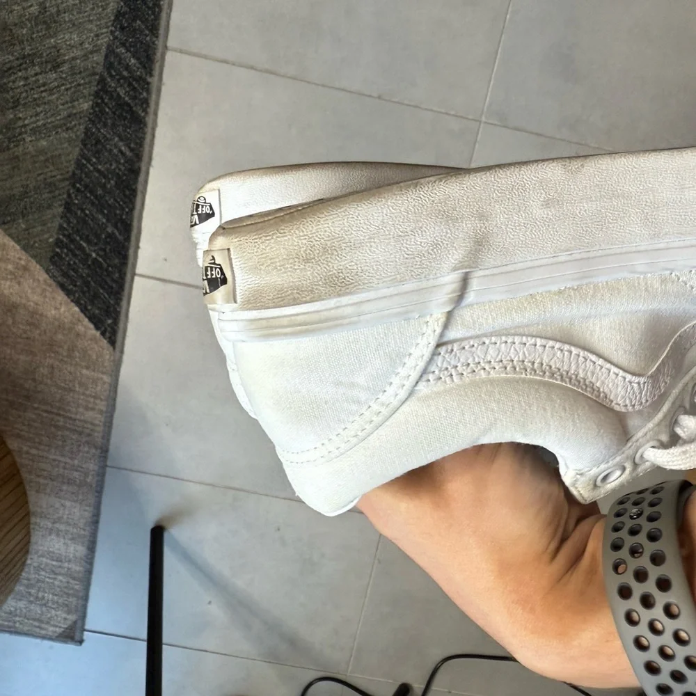Vans All-White Low-Top Sneakers